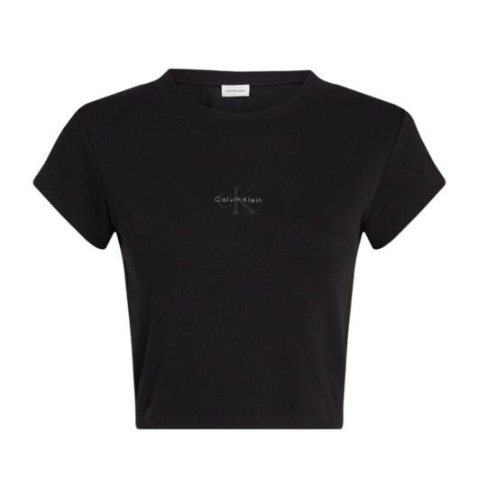 Calvin Klein Γυναικεία κοντομάνικη μπλούζα Monogram Logo Baby Tee